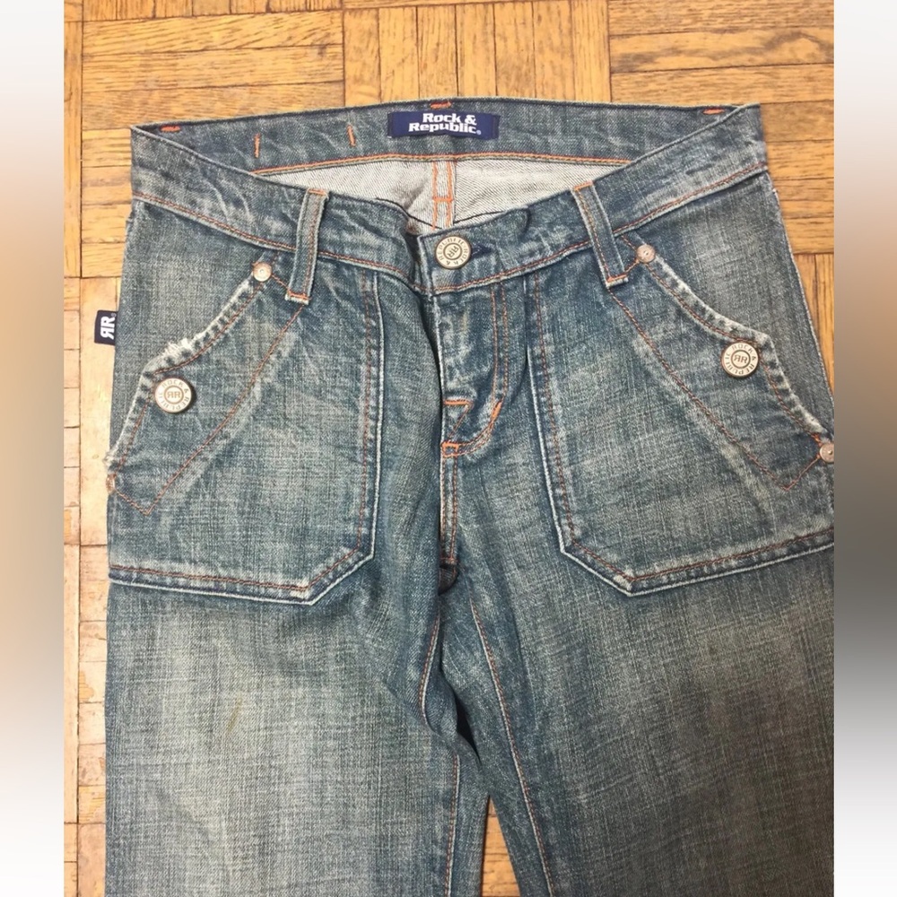Rock & Republic Distressed Color Jeans Size 26